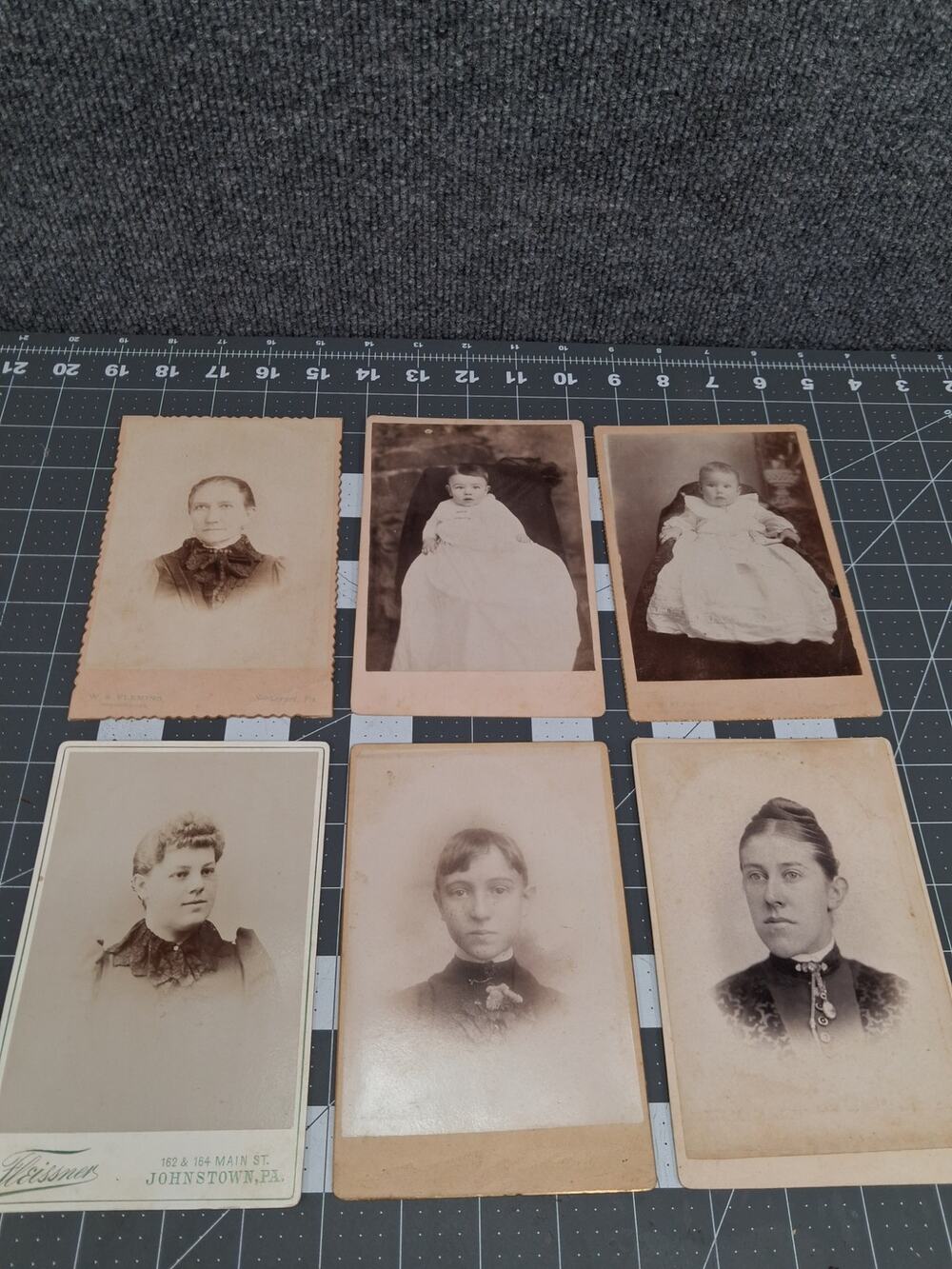 Lot Of 6 Cabinet Cards 4 Women 2 Babies